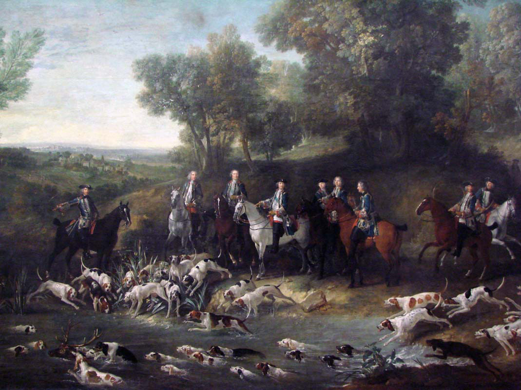 Louis XV hunting Deer in the Saint-Germain Forest